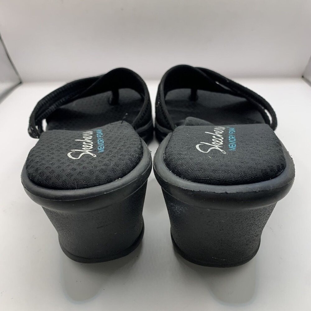 Skechers Women’s Rumblers Young at Heart Sandals Y2K 90’s Foam Black Size 9 - Picture 5 of 9